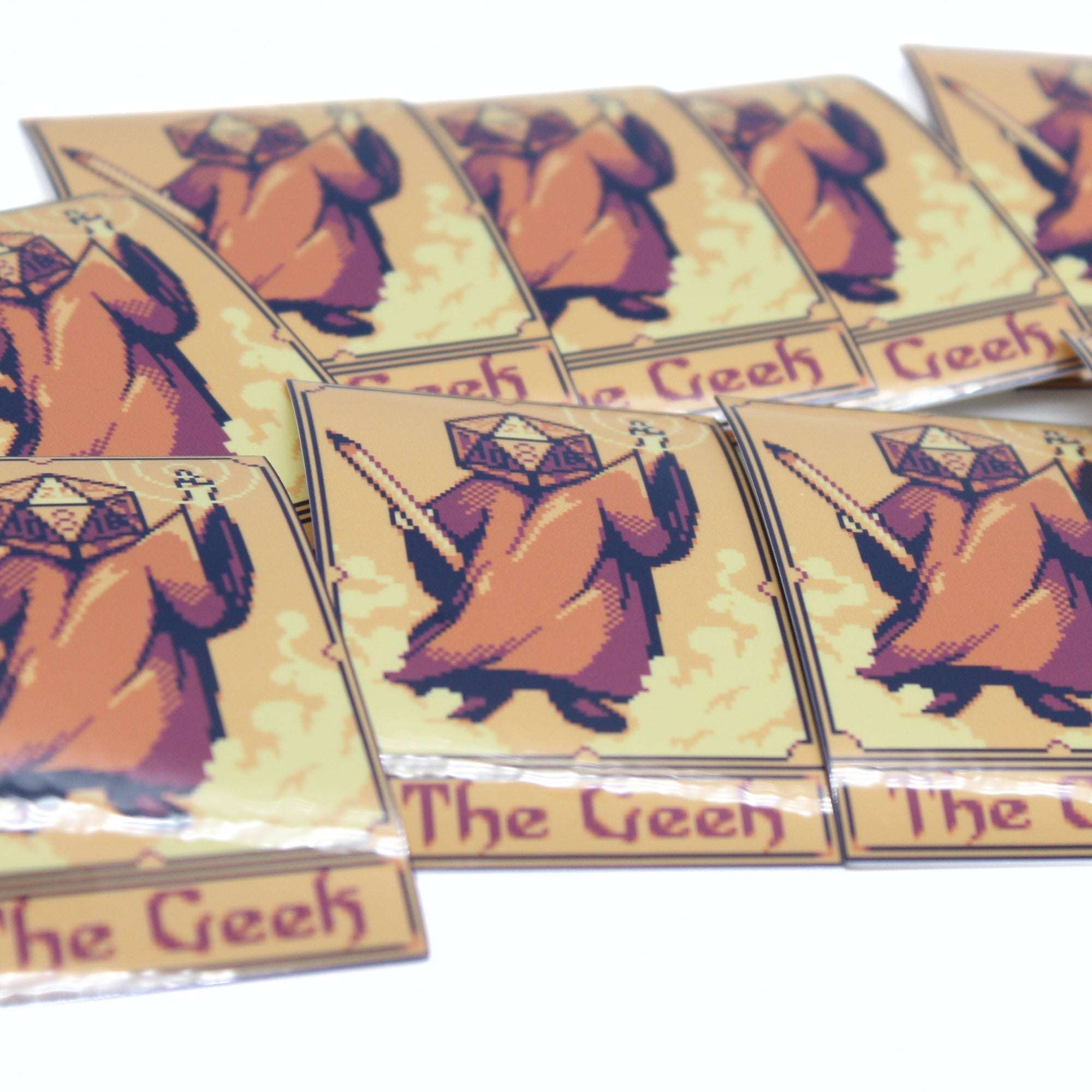 The Geek Tarot Card Vinyl Sticker 2.5"