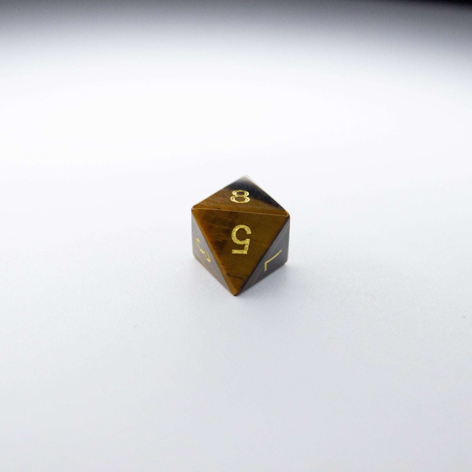 Tiger's Eye | Natural Gemstone Dice (7pc Set)