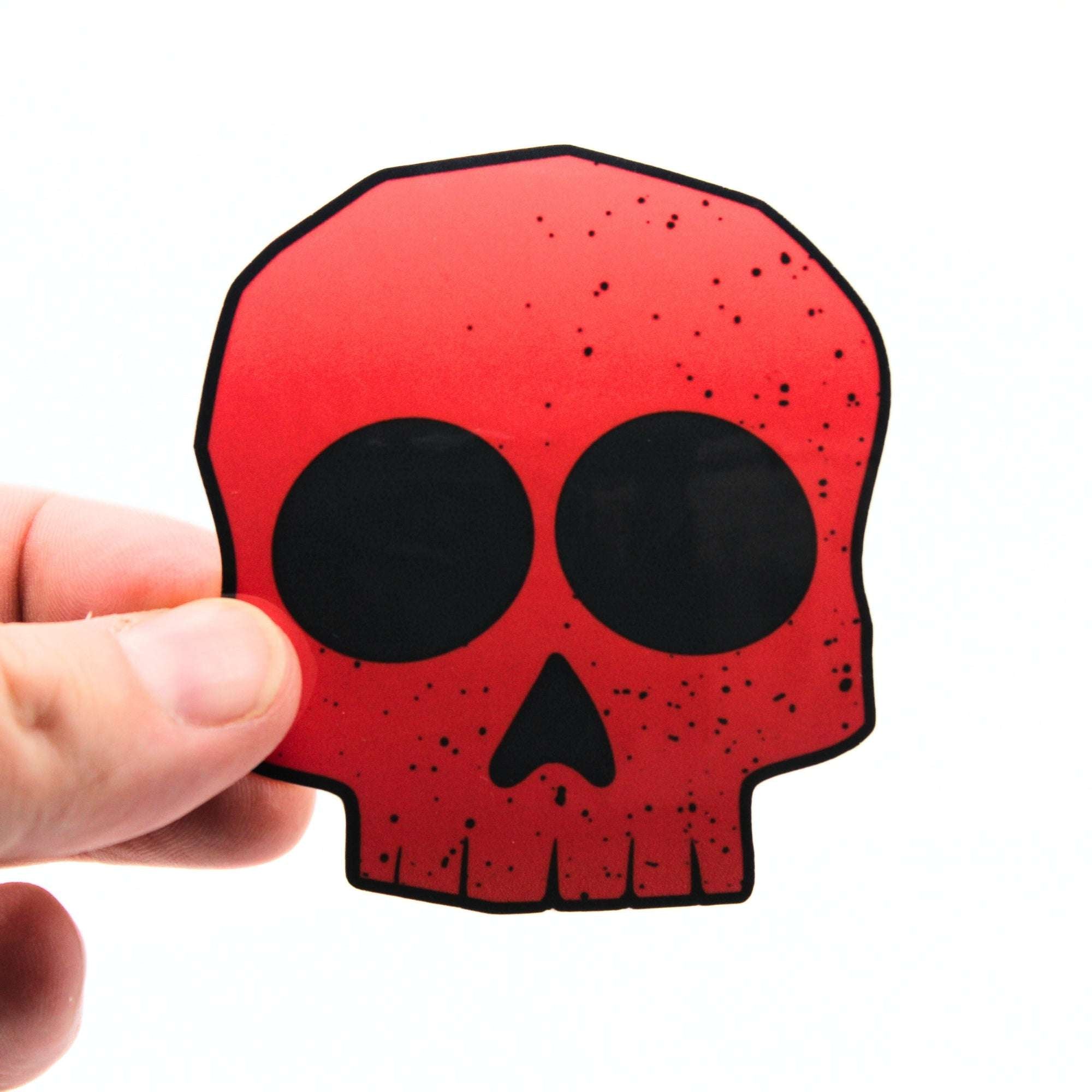 Red Skull Sticker 2.5"