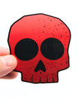 Red Skull Sticker 2.5"