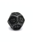 Obsidian Floral Metal Dice (7pcs Set)