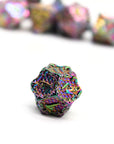 Iridescent Chain Metal Dice (7pcs Set)