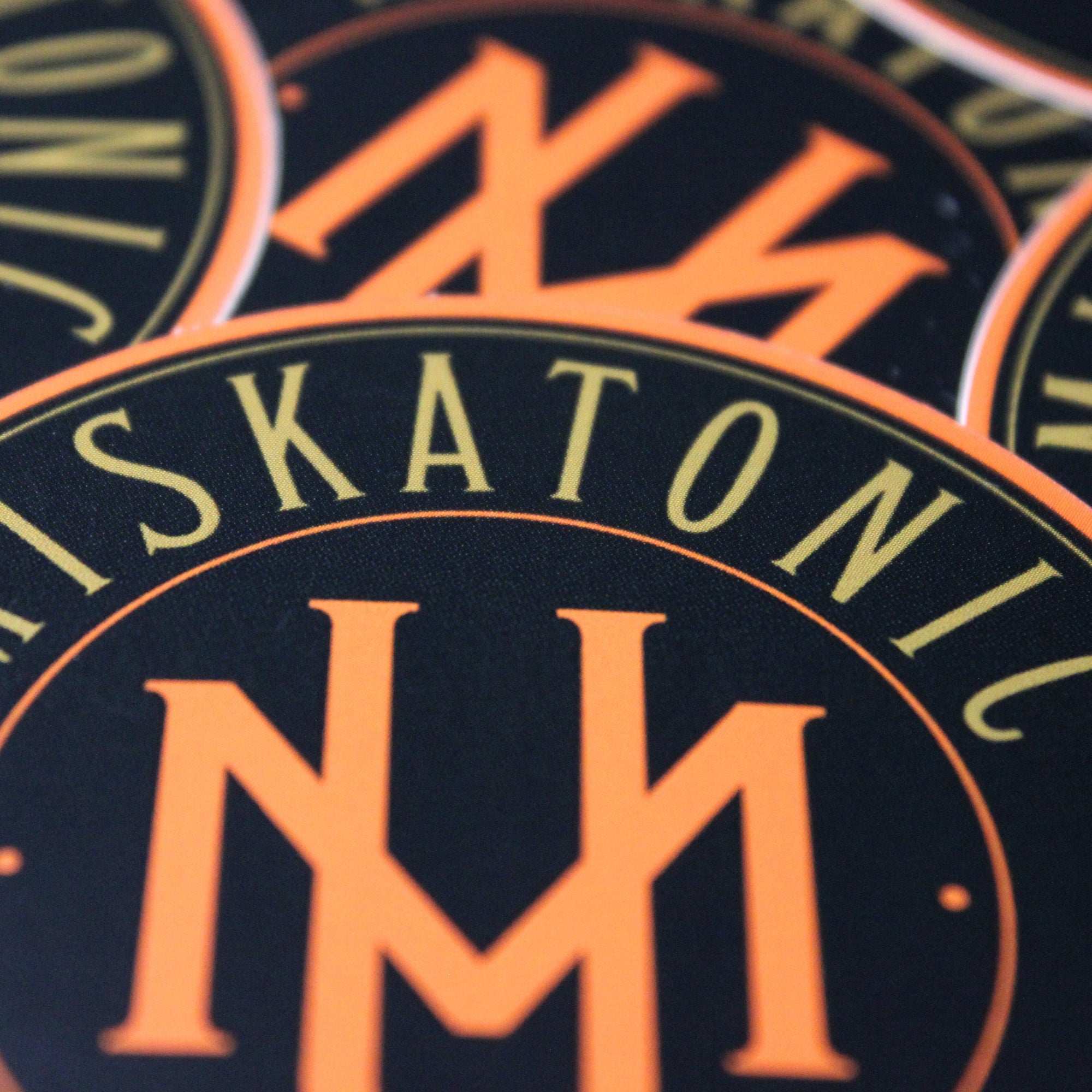 Miskatonic University 3" Sticker (Black & Orange)