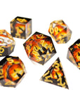 Ronin Sunrise 7pc Resin Dice Set | Little Worlds Collection