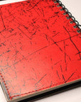 Red Cthulhu Leather Spiral Notebook