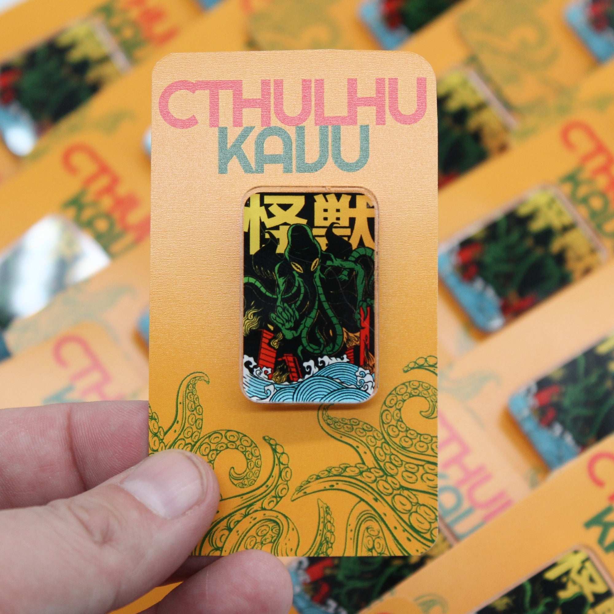 Cthluhu Kaiju Acrylic Pin