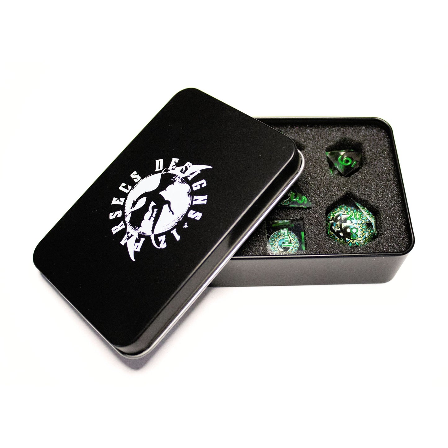 Little Worlds 7pc Resin Dice Set | The Mind's Eye
