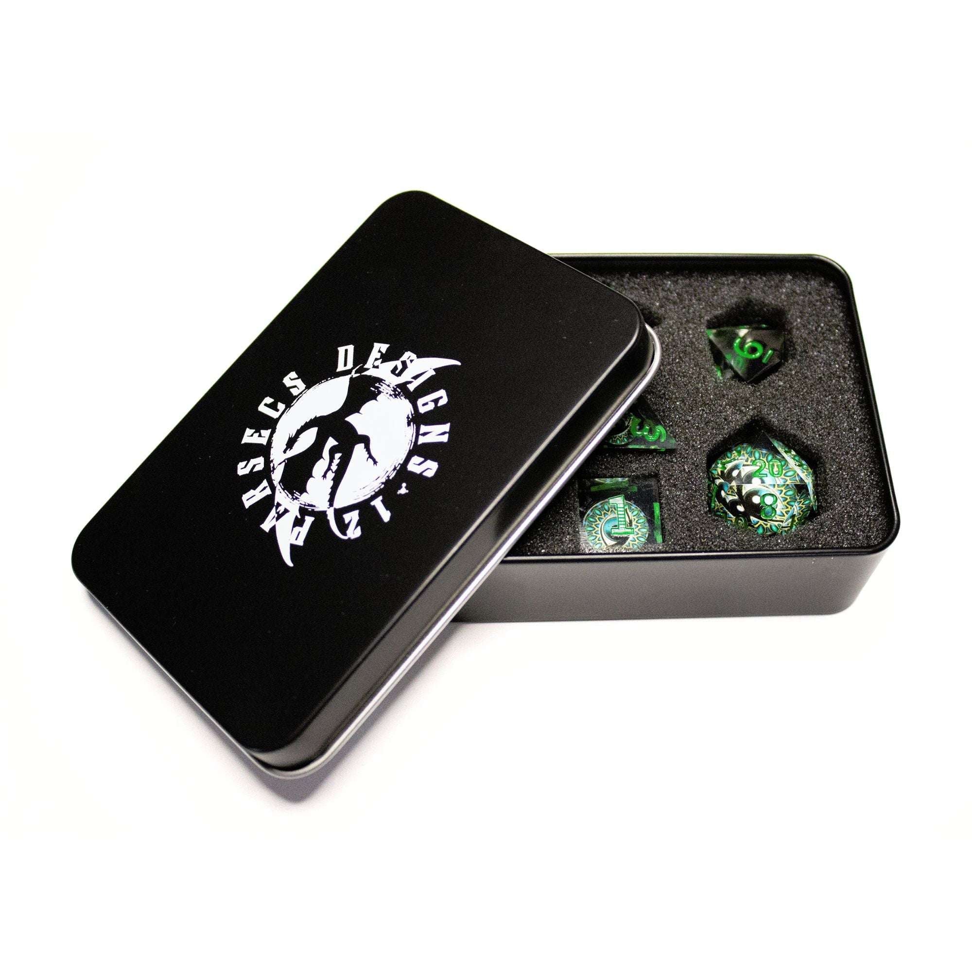 The Mind's Eye 7pc Resin Dice Set | Little Worlds Collection