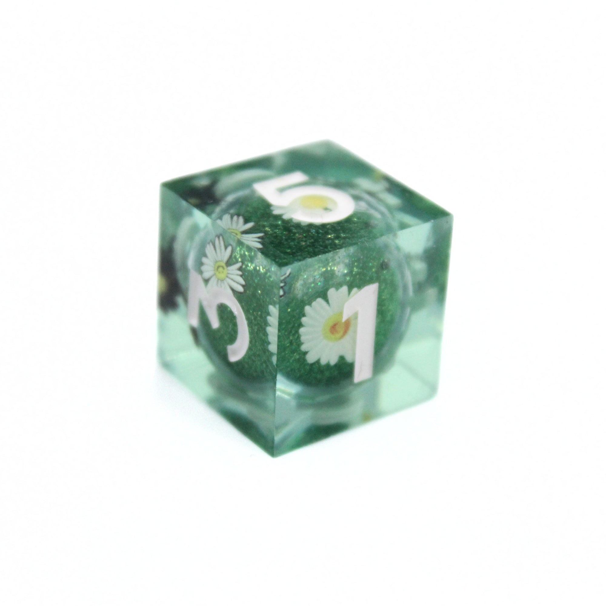 Spring Meadow Liquid Core 7pcs Dice Set | Sharp Edge Dice