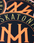 Miskatonic University 3" Sticker (Black & Orange)