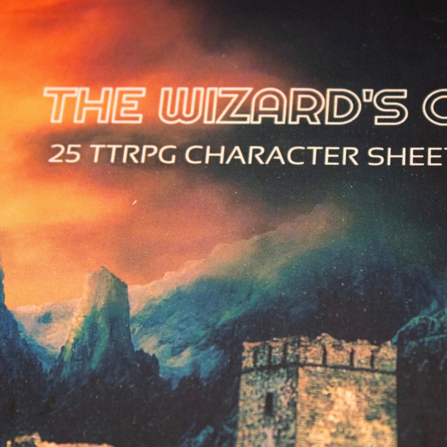 Wizard's Gaze TTRPG Character Sheet Book
