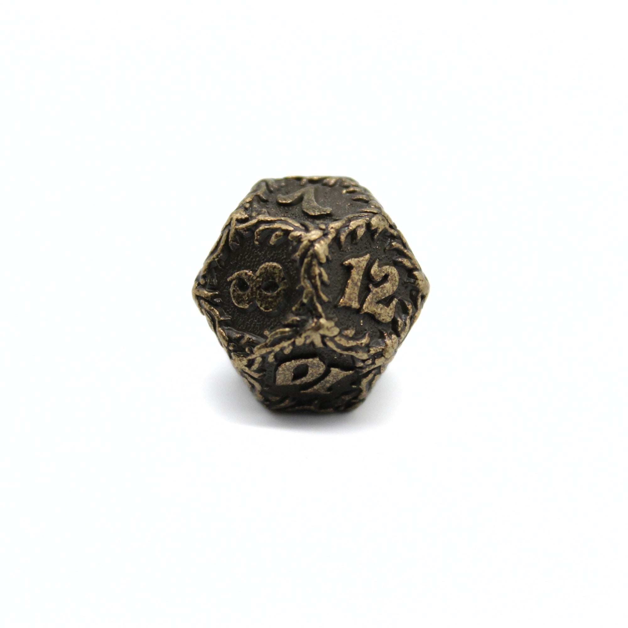 Bronze Floral Metal Dice (7pcs Set)