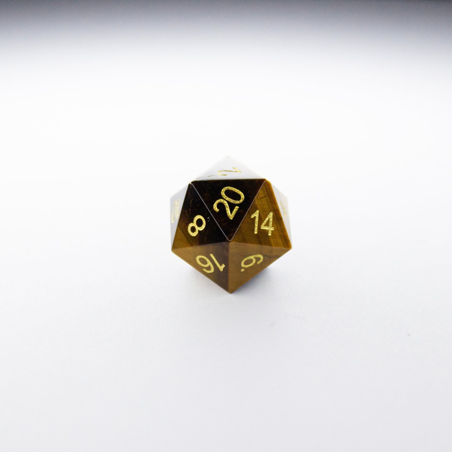 Tiger's Eye | Natural Gemstone Dice (7pc Set)