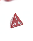 Matte Red Metal Dice (7pcs Set)