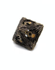 Pink Dragon Eye Hollow Metal Dice (7pcs Set)