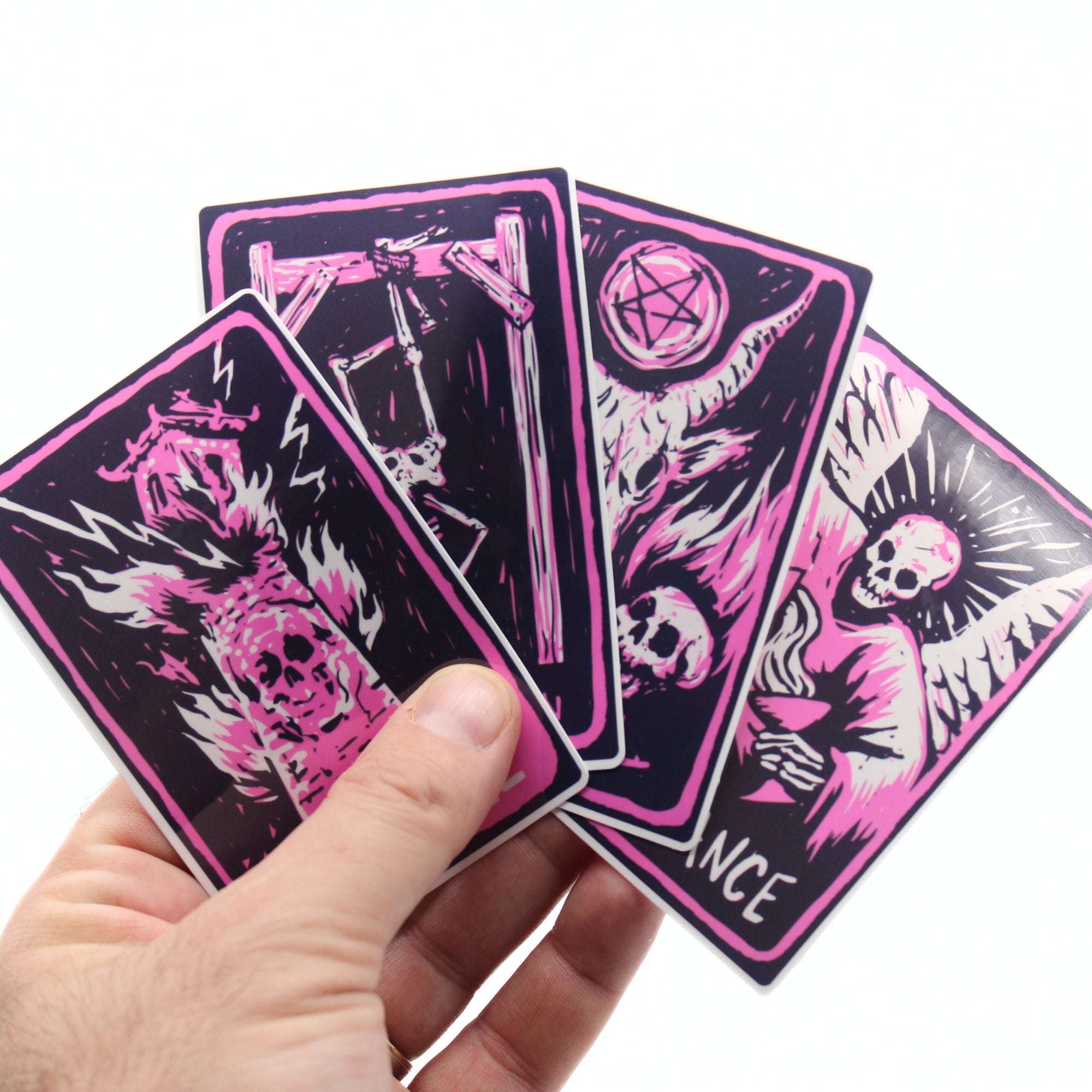 Pink Tarot Deck Sticker Pack