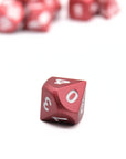 Matte Red Metal Dice (7pcs Set)