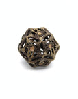 Pink Dragon Eye Hollow Metal Dice (7pcs Set)