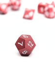 Matte Red Metal Dice (7pcs Set)