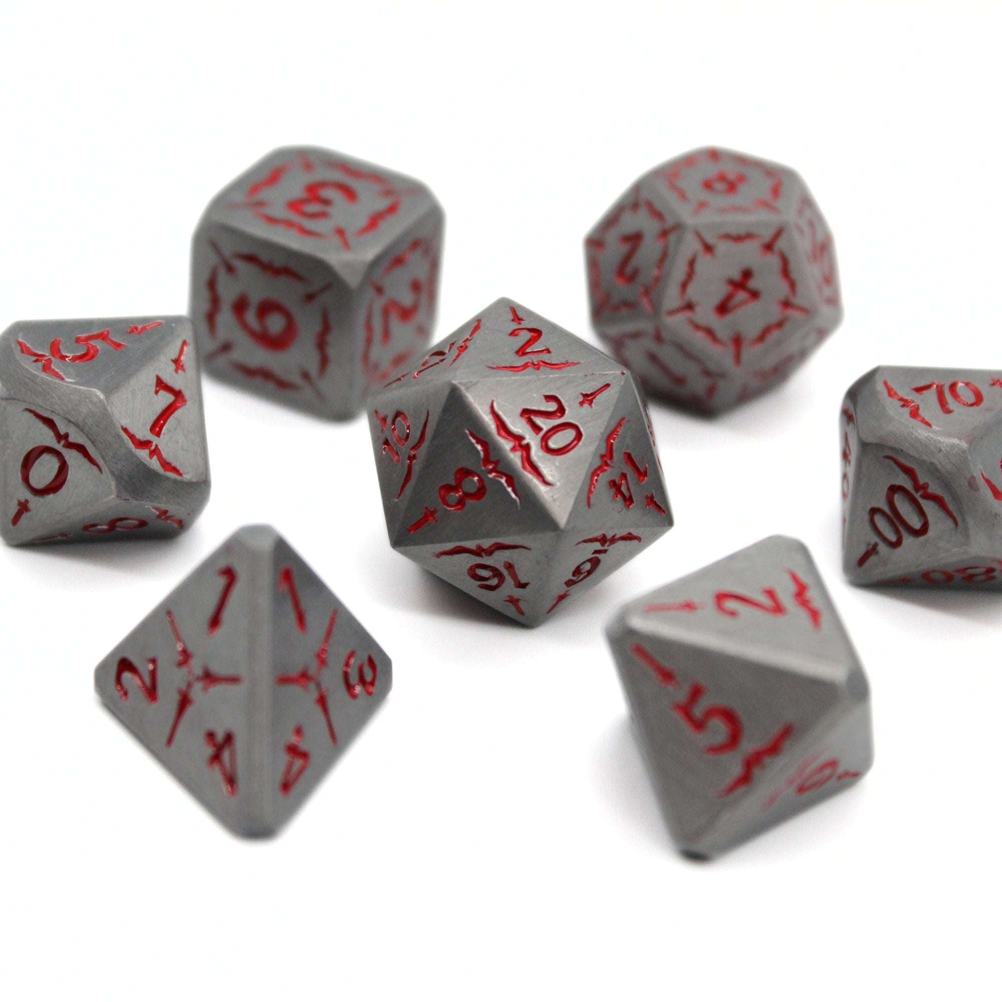 Nickel Lance Metal Dice (7pcs Set)