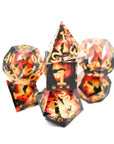 Ronin Sunrise 7pc Resin Dice Set | Little Worlds Collection