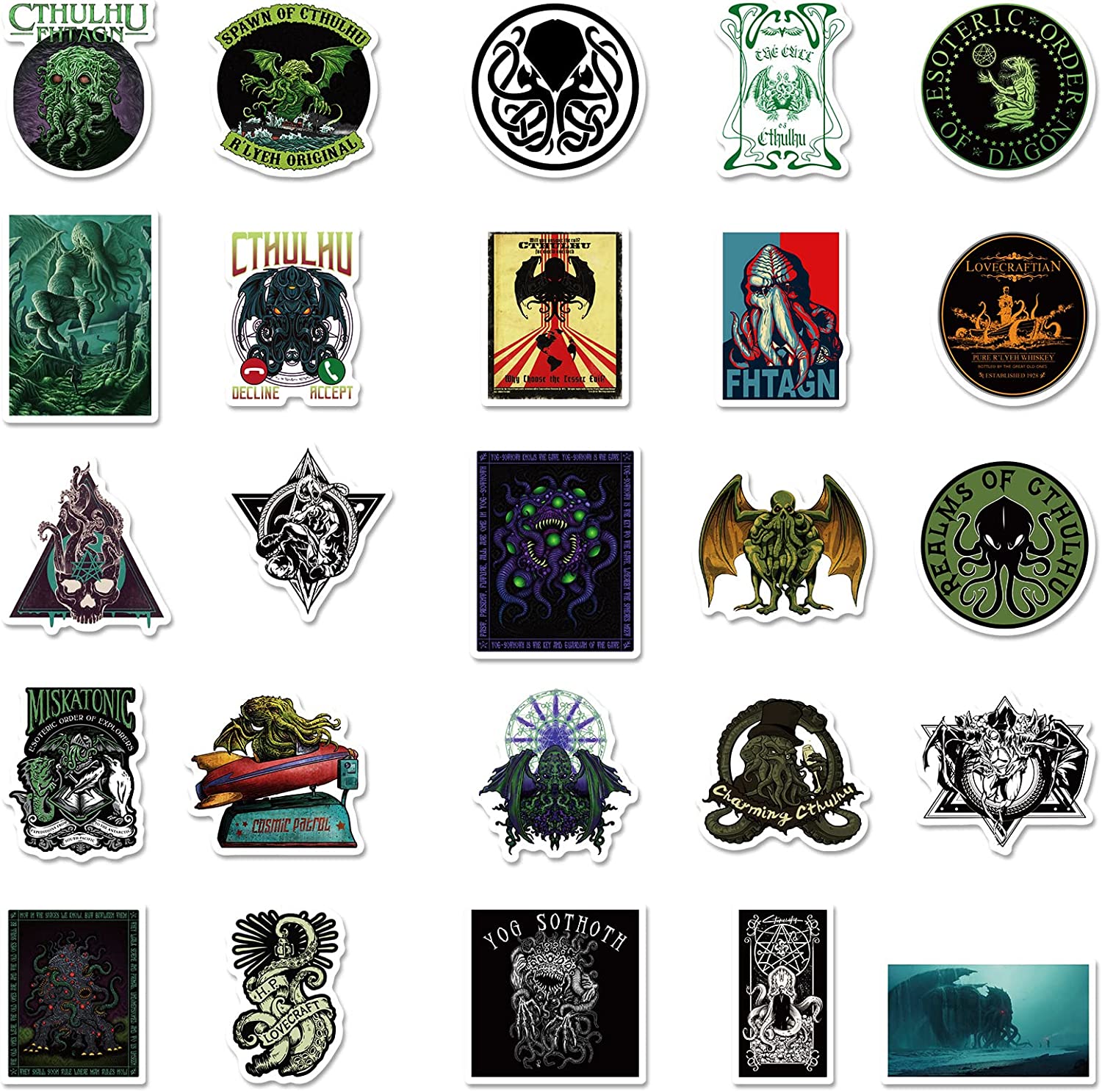 50PCS Cthulhu Mythos Sticker Pack