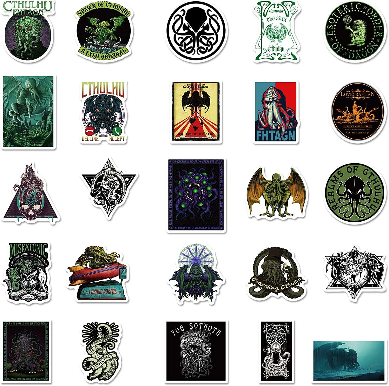 50PCS Cthulhu Mythos Sticker Pack