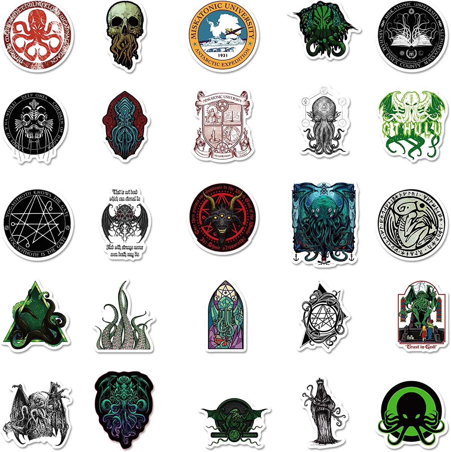 50PCS Cthulhu Mythos Sticker Pack