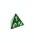 Green Plated Metal Dice (7pcs Set)