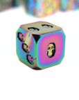 Iridescent Skulls Metal Dice (6D6 Set)