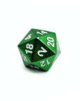 Green Plated Metal Dice (7pcs Set)