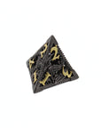 Onyx Dragon Hollow Metal Dice (7pcs Set)