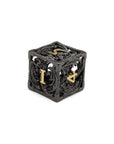 Onyx Dragon Hollow Metal Dice (7pcs Set)