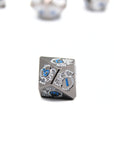 Silver Blue Dragon Metal Dice (7pcs Set)