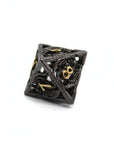 Onyx Dragon Hollow Metal Dice (7pcs Set)