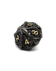 Onyx Dragon Hollow Metal Dice (7pcs Set)