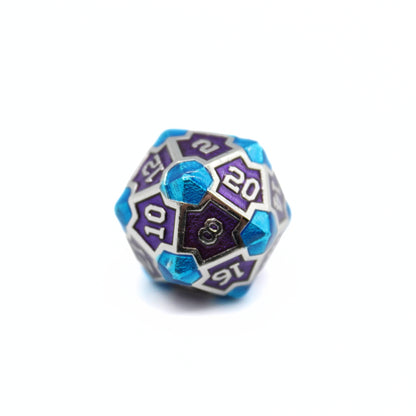 Summer Vibes Blue Hawaiian | Pearl Acrylic Dice (7pc Set)