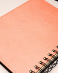 Pink Dragon Leather Spiral Notebook