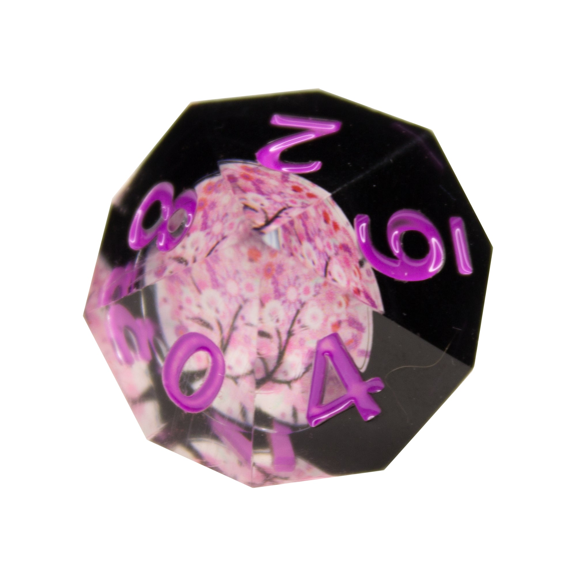 Cherry Blossom Resin Dice (7pc Set)