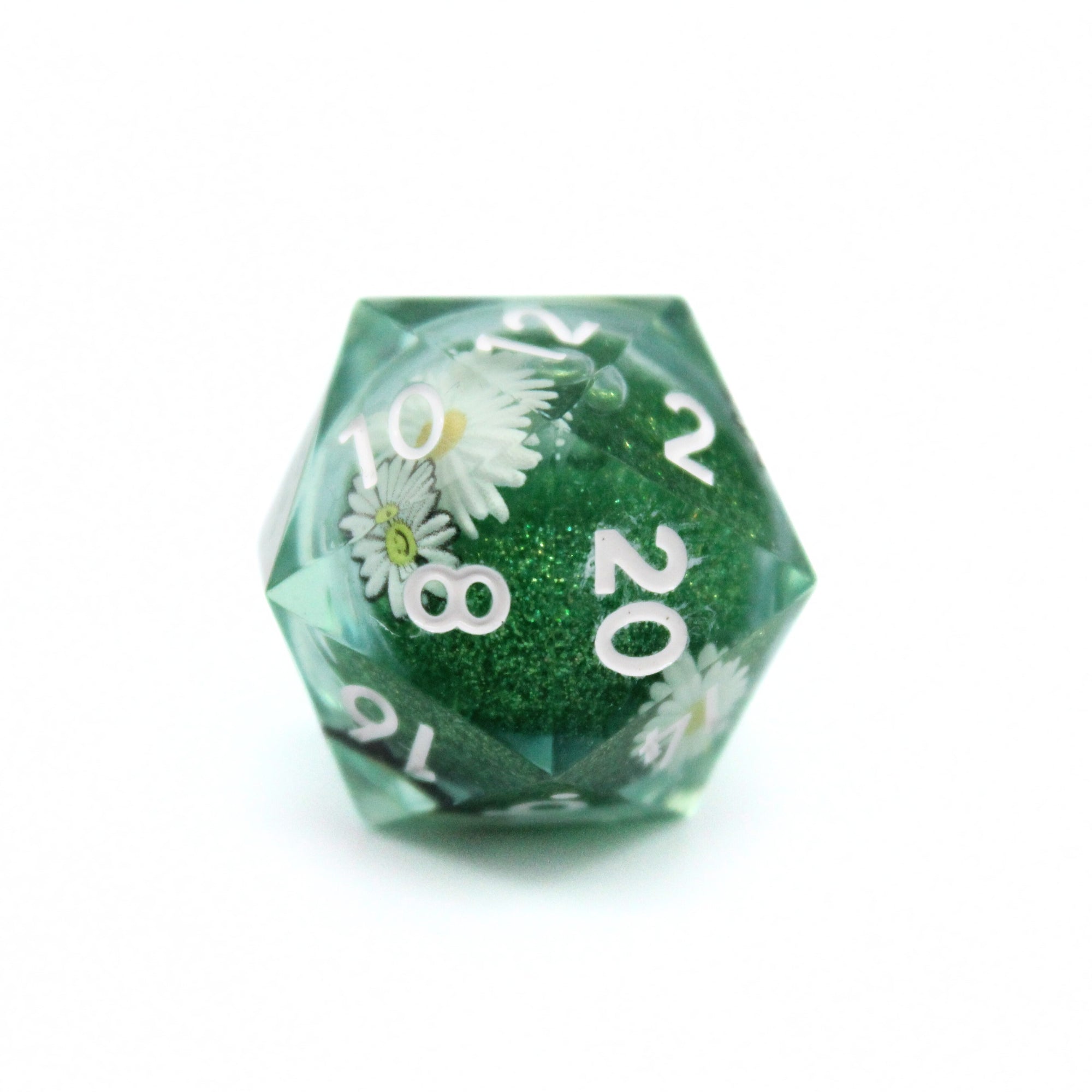 Spring Meadow Liquid Core 7pcs Dice Set | Sharp Edge Dice