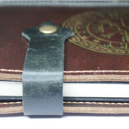 Refillable Leather Journal | Celtic Wheel