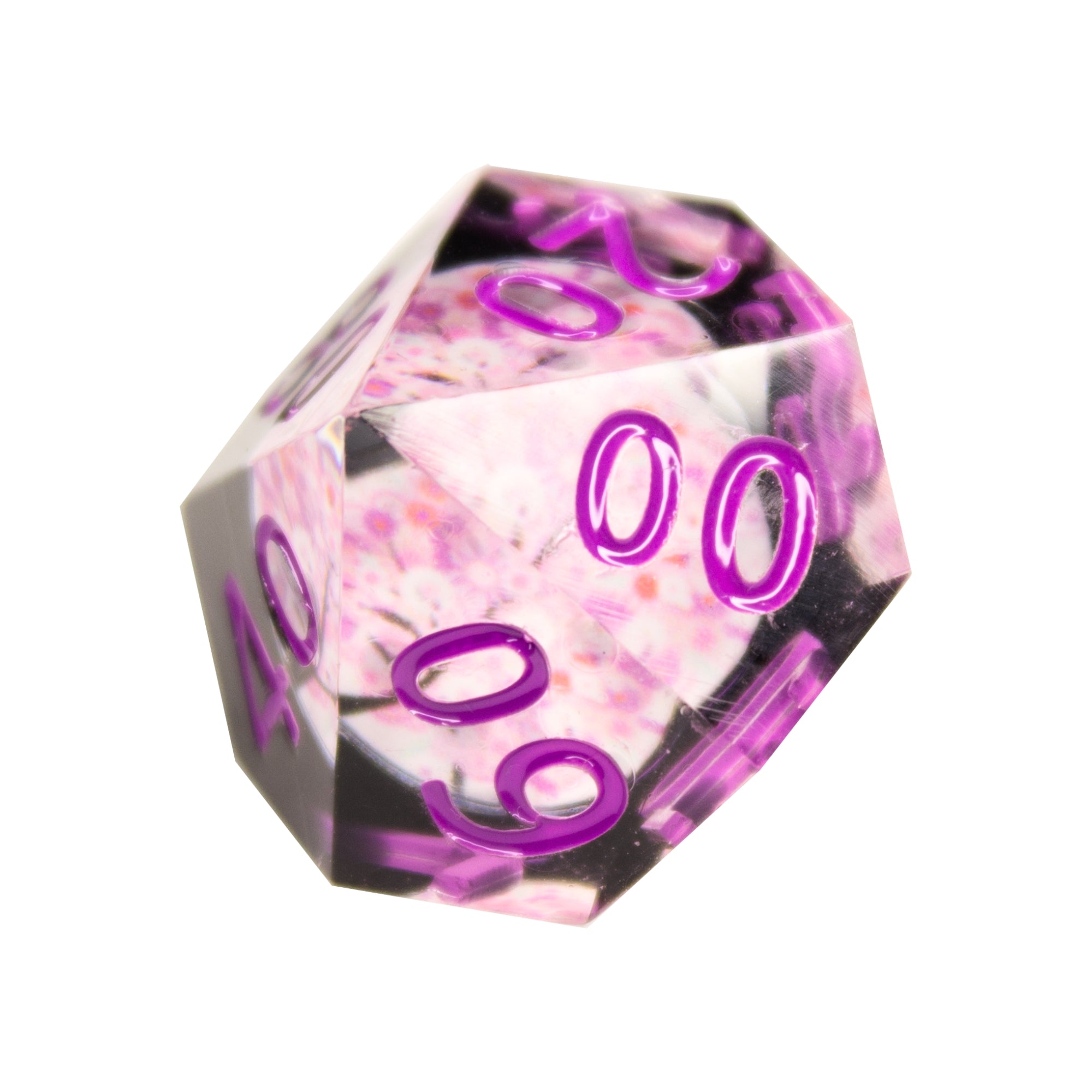 Cherry Blossom Resin Dice (7pc Set)