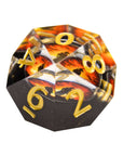 Ronin Sunrise 7pc Resin Dice Set | Little Worlds Collection