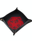 D20 Faux Leather Dice Tray