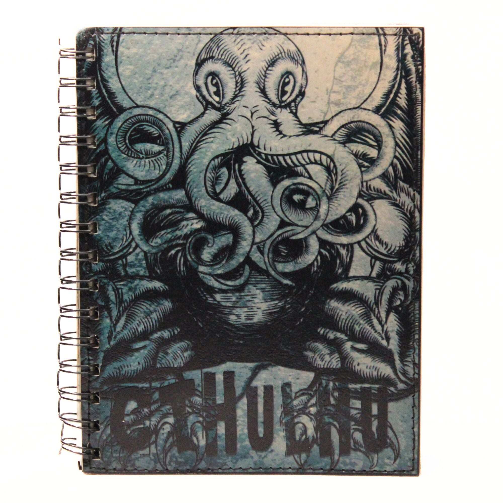 Slate Cthulhu Leather Spiral Notebook