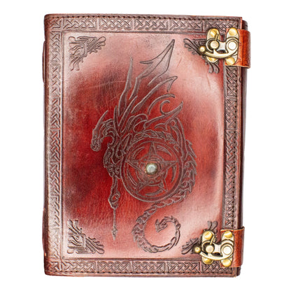 Red Dragon Grimoire Leather Journal
