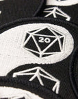 Yin Yang D20 3" Embroidered Patch