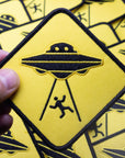 Alien Abduction Zone 3" Embroidered Patch