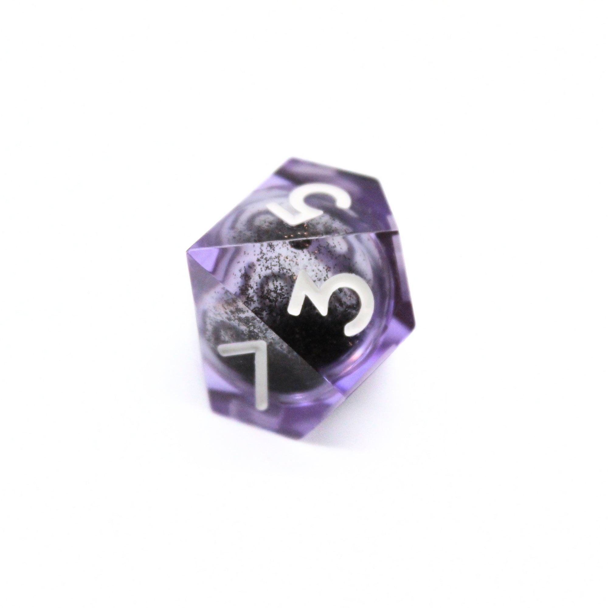 Amethyst Liquid Core 7pcs Dice Set | Sharp Edge Dice