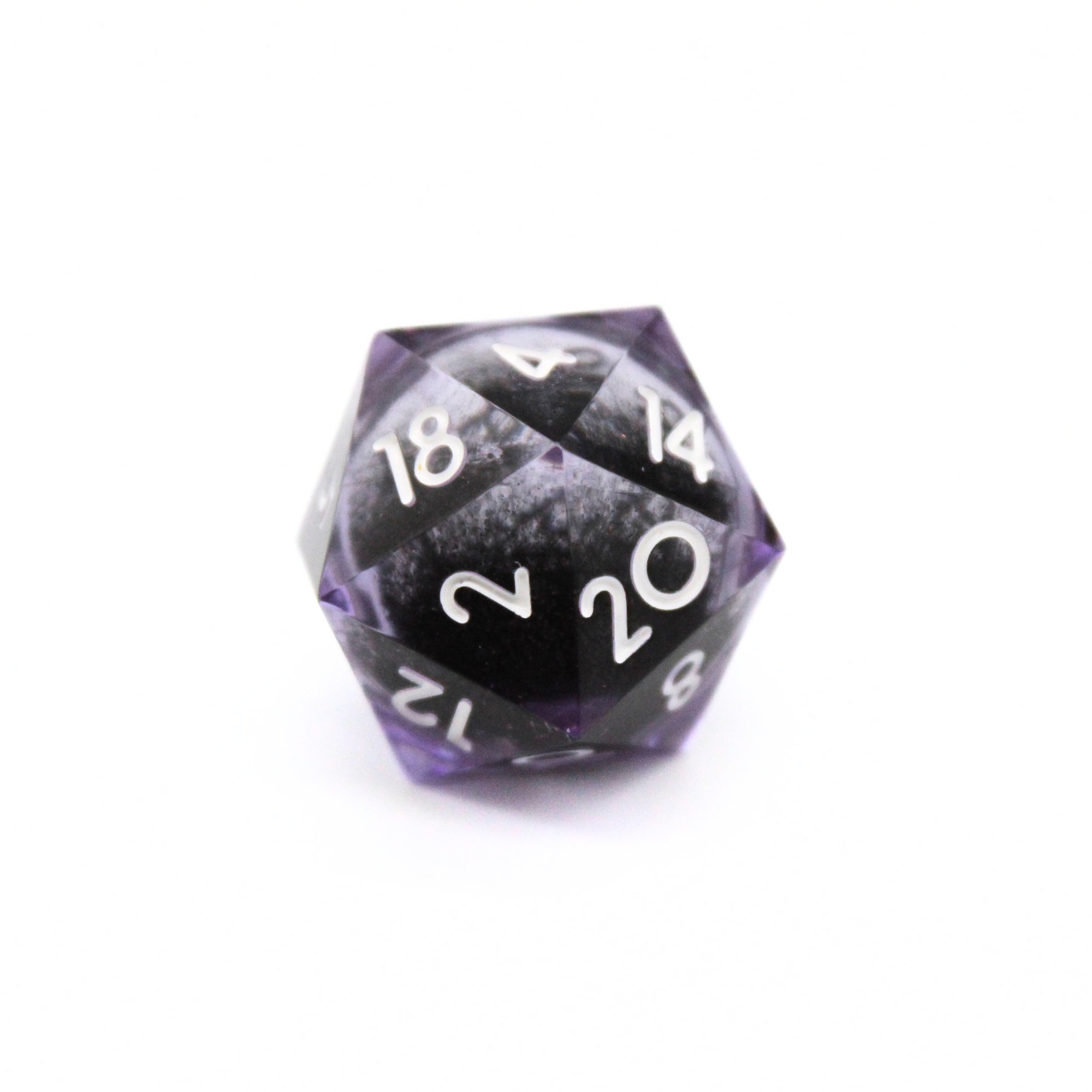 Amethyst Liquid Core 7pcs Dice Set | Sharp Edge Dice